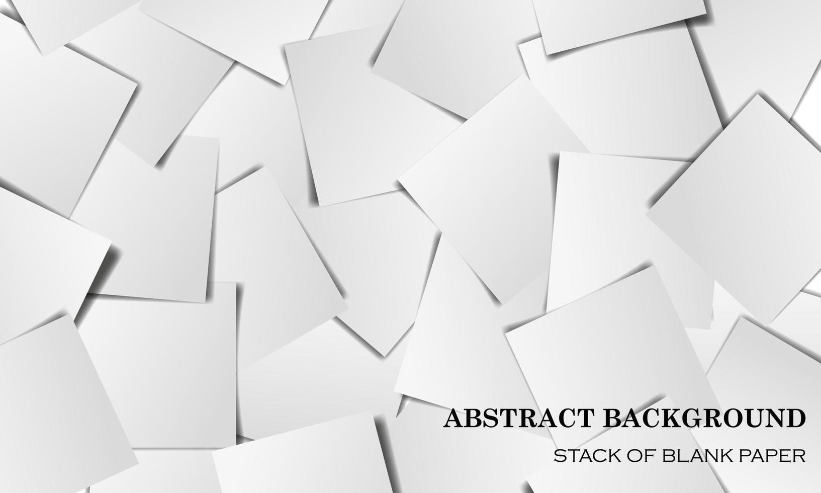 abstract background stack of blank paper vector