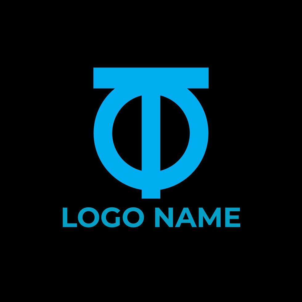 OT monogram initials logo pro vector
