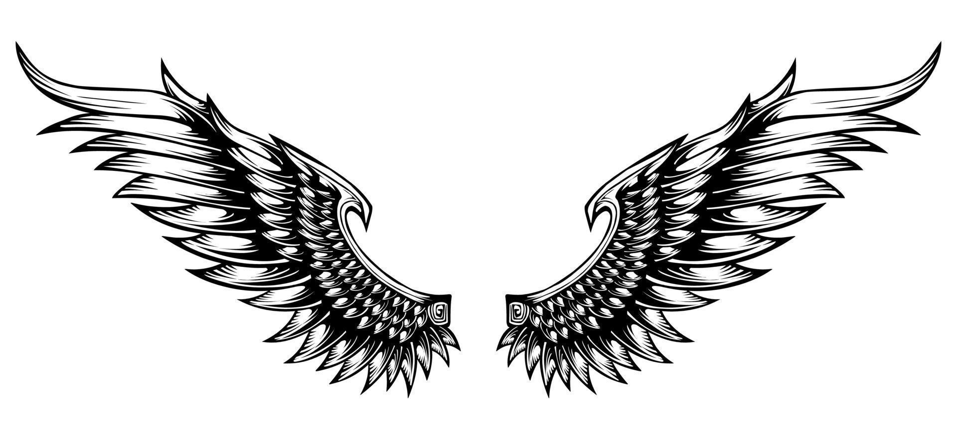 Logo angel wing tattoo design vector 11536065 Vector Art at Vecteezy Logo angel wing tattoo design vector 11536065 Vector Art at Vecteezy