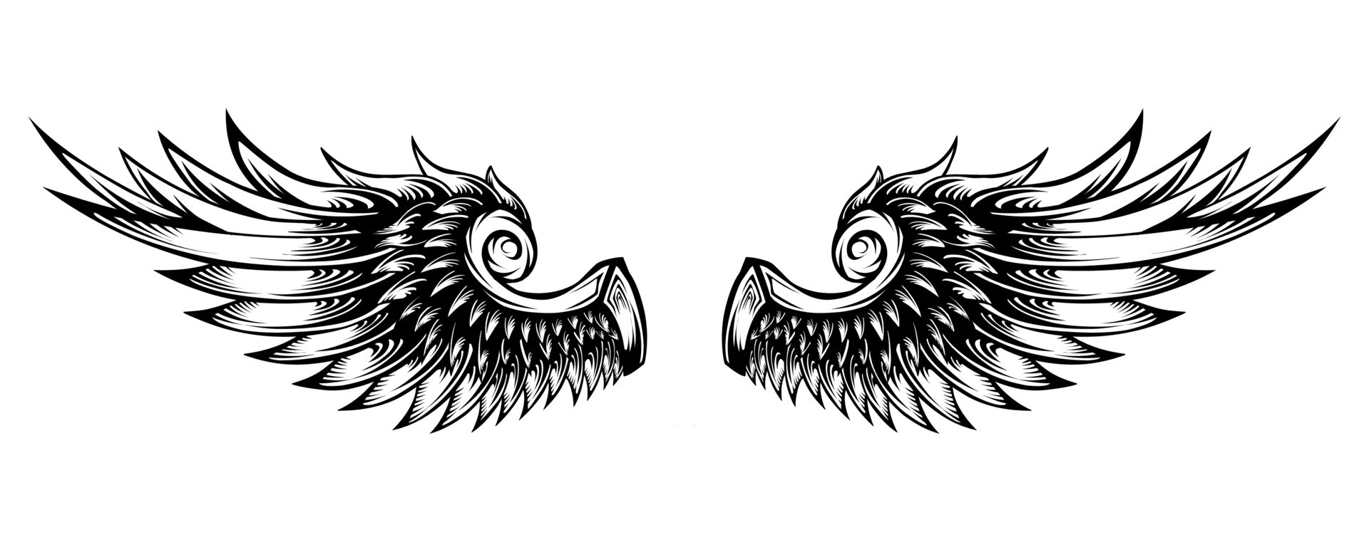 Black eagle tattoo Royalty Free Vector Image  VectorStock