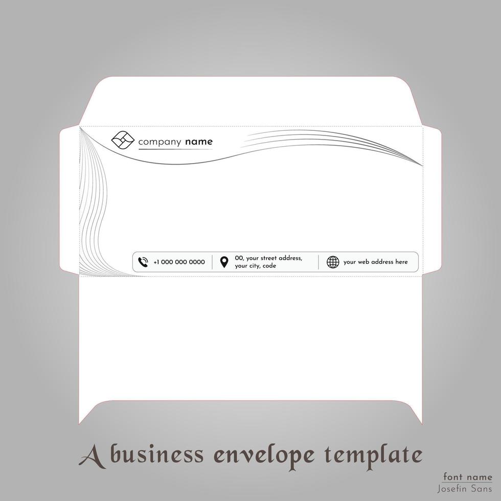 A business envelope is like stationery equipmentA business envelope is like stationery equipment vector