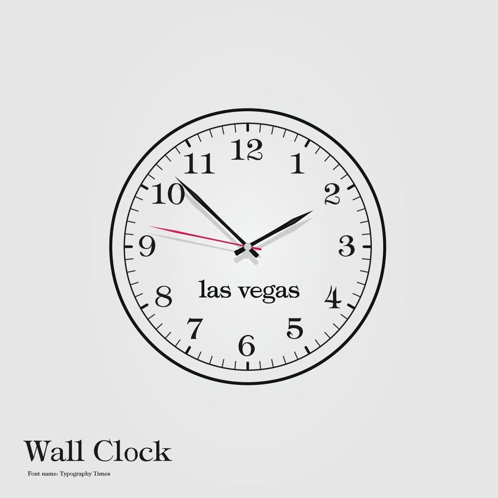 analog wall clock free template 11536203 Vector Art at Vecteezy