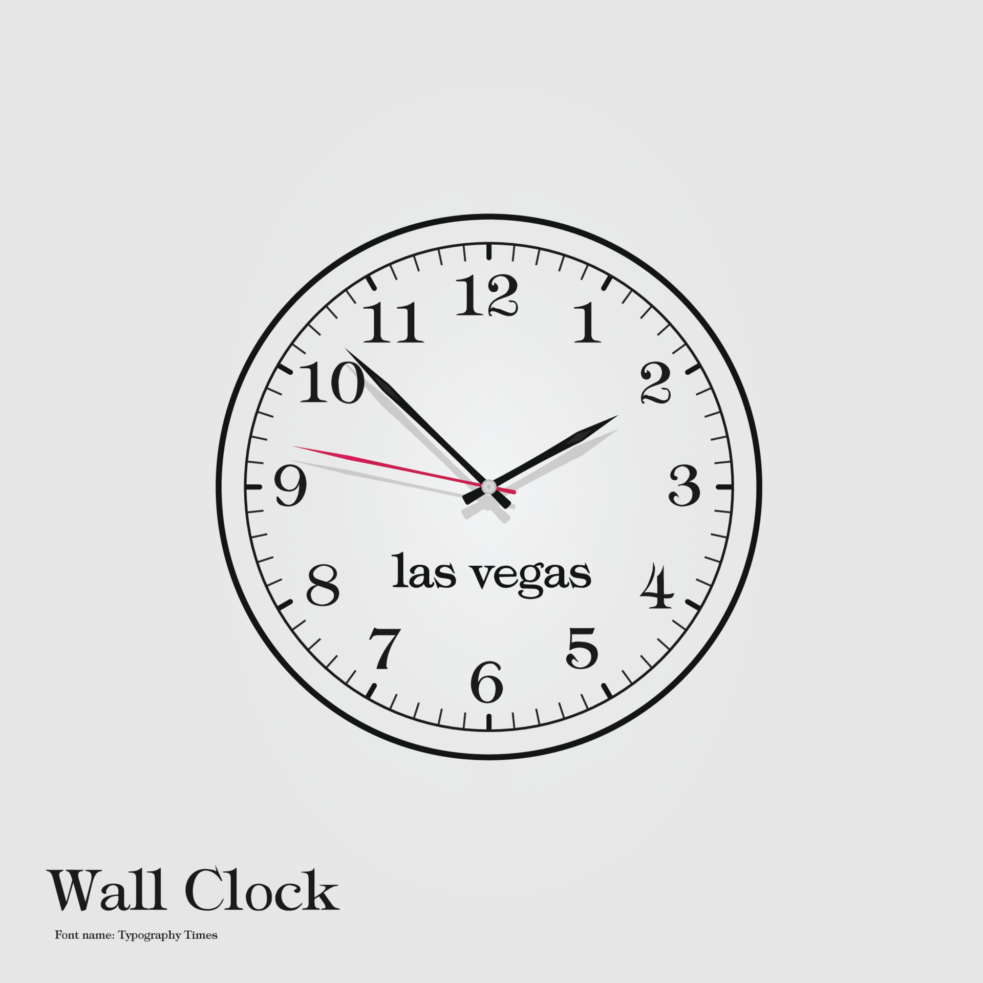 analog wall clock free template 11536203 Vector Art at Vecteezy