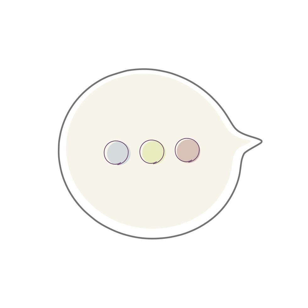 Text message typing sign vector