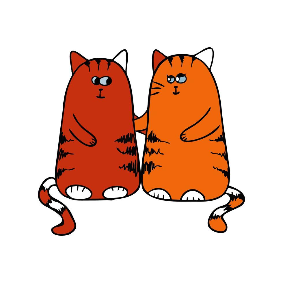 cats are red vector