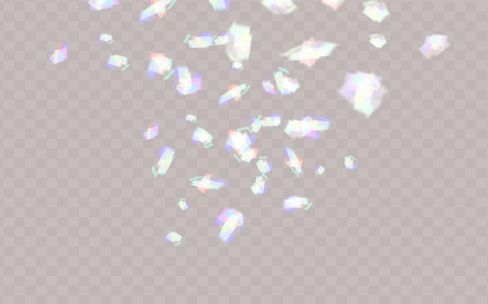 Rainbow highlights on a black background.Glare or reflection from water and glass.Glittering  particles for social media backgrounds, product presentations, photo shots. vector