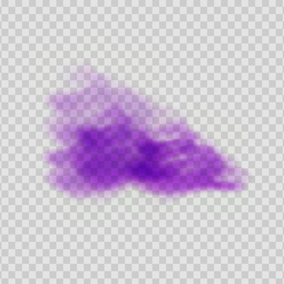 polvo violeta o niebla. vector