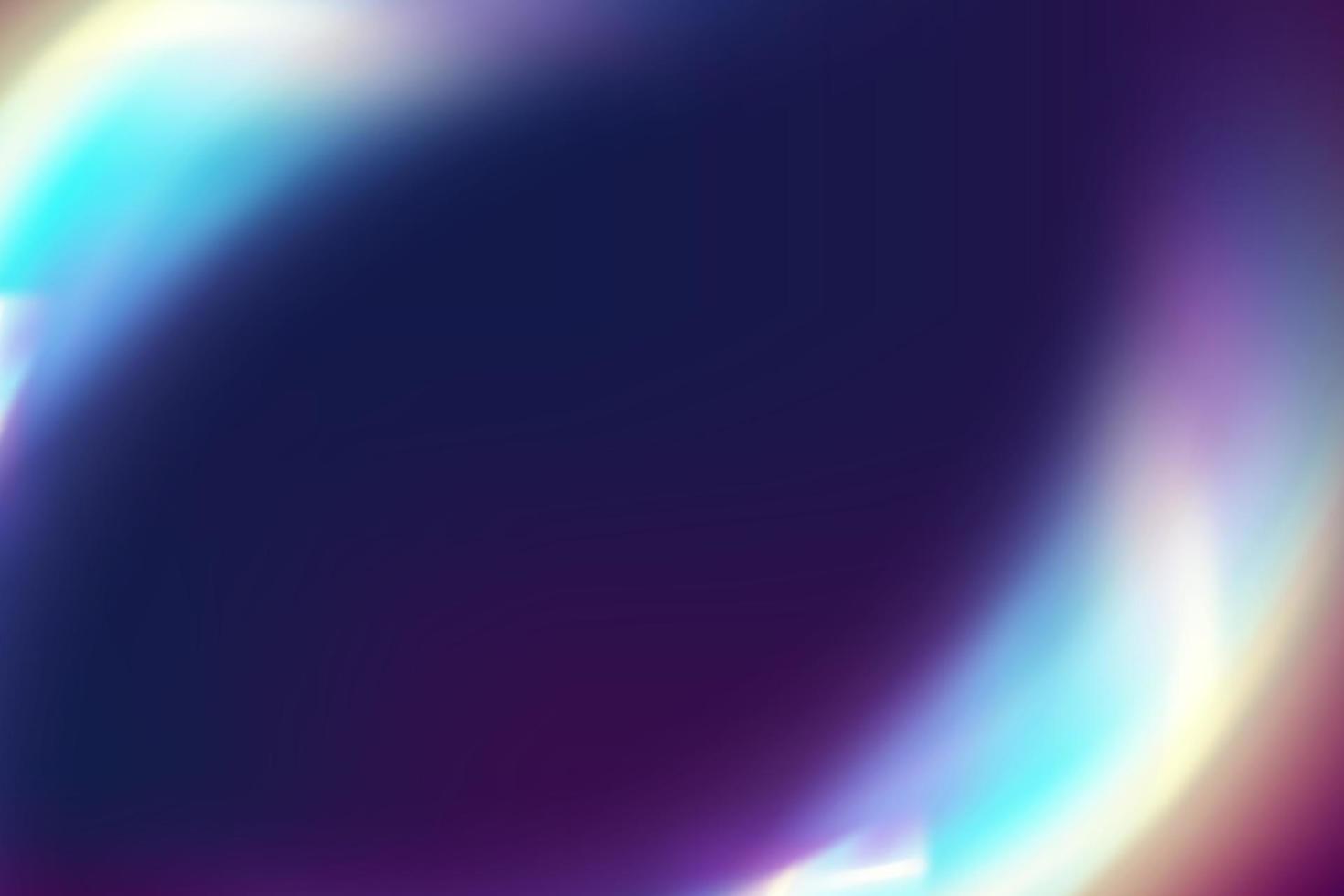 Rainbow highlights on a black background.Glare or reflection from water and glass.Glittering  particles for social media backgrounds, product presentations, photo shots. vector