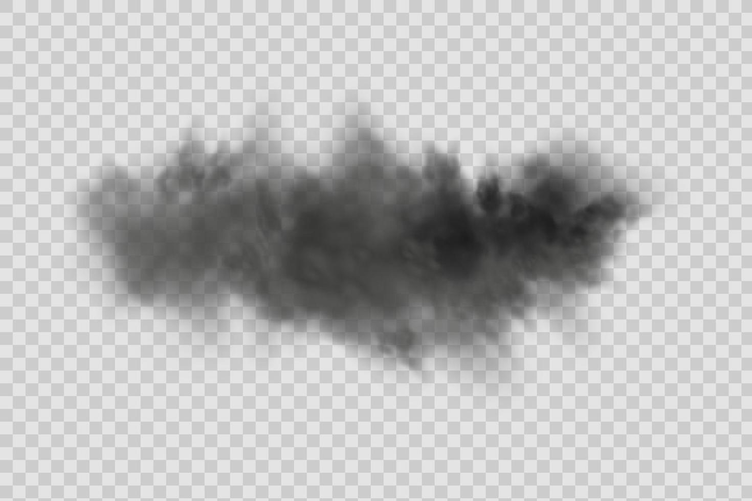 Black dust,clouds and fog. vector