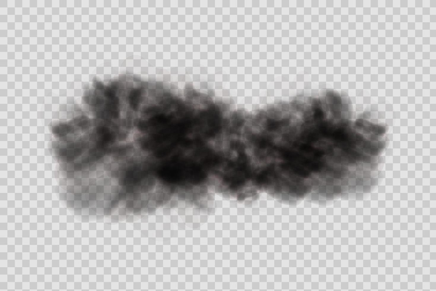 polvo negro, nubes y niebla. vector