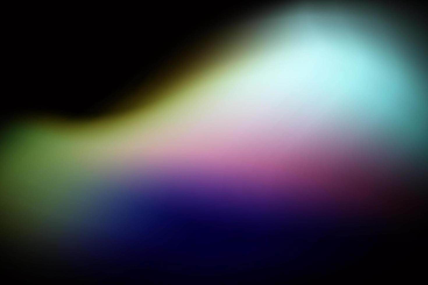 Rainbow highlights on a black background.Glare or reflection from water and glass.Glittering  particles for social media backgrounds, product presentations, photo shots. vector