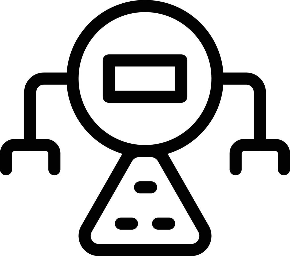 ilustración de vector de robot en un fondo. símbolos de calidad premium. iconos vectoriales para concepto y diseño gráfico.