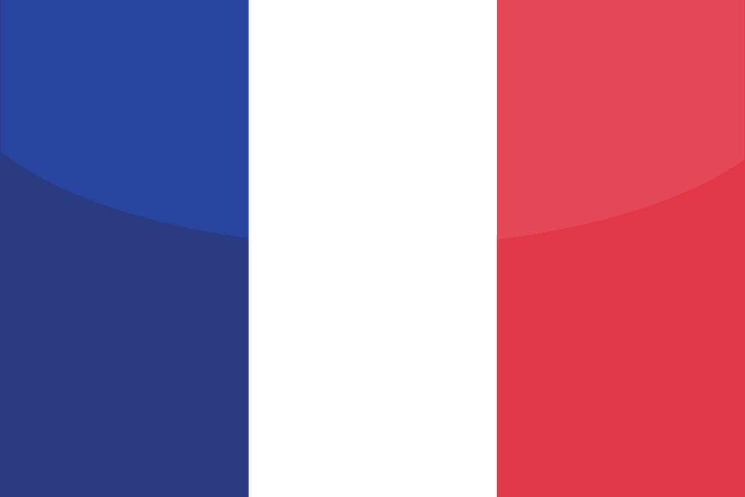 France National  hand drawn flag, EUR hand drawn vector