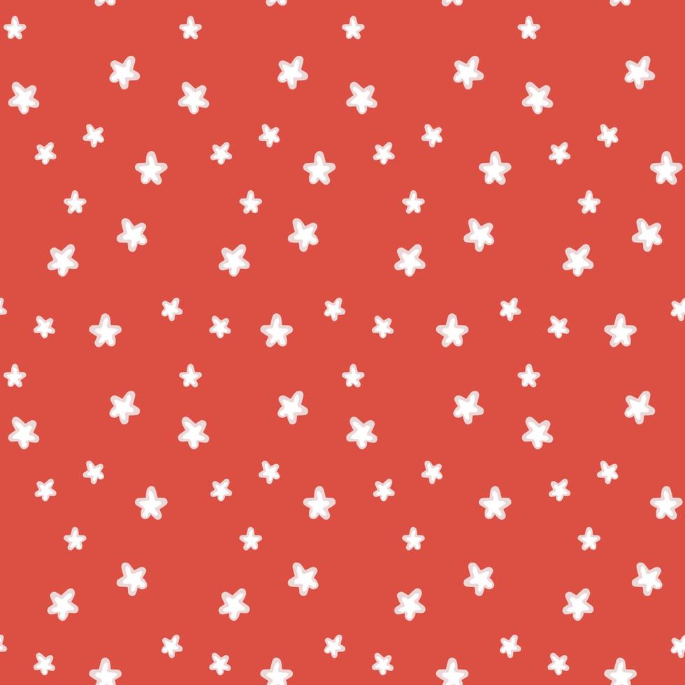 Abstract seamless vector pattern with five-pointed stars