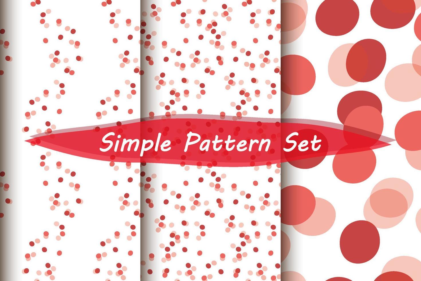 Abstract polka dot seamless pattern vector set