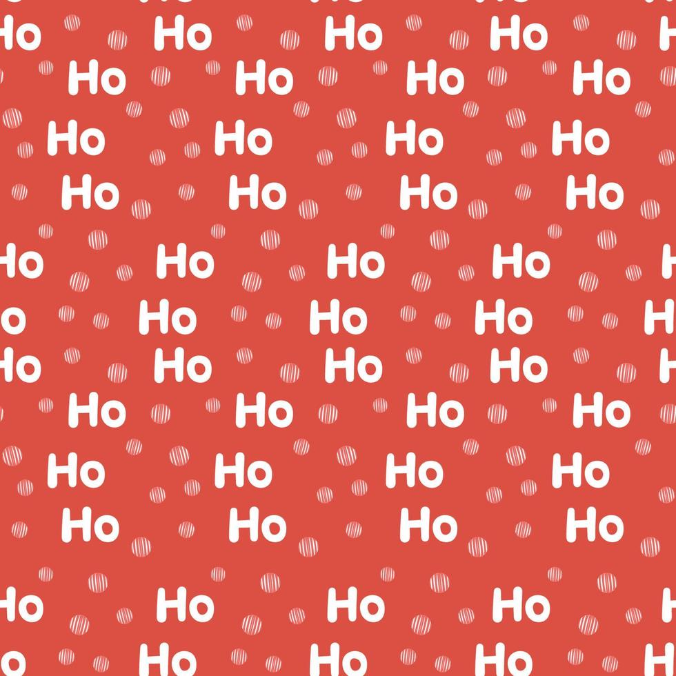 Ho ho ho christmas seamless pattern vector illustration