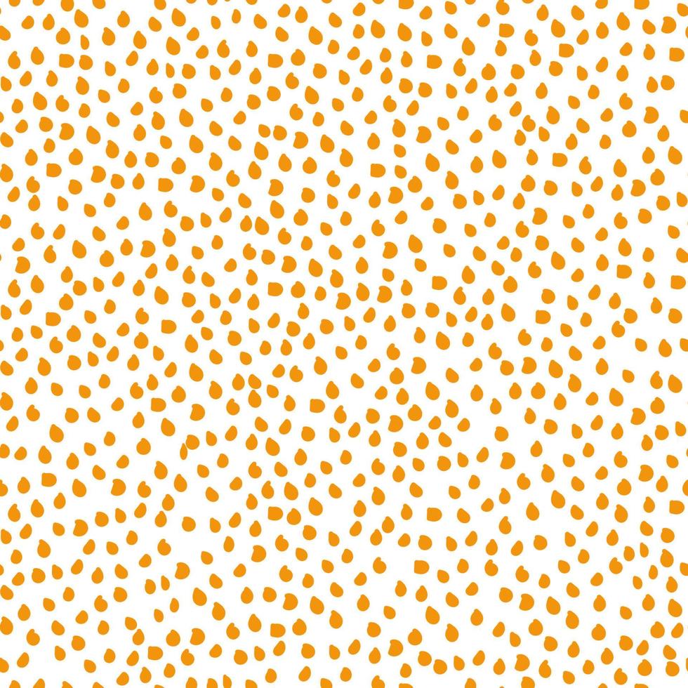 Orange dots seamless pattern vector illustration on white background