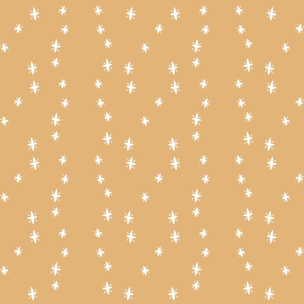 Stars boho seamless pattern vector illustration in muted colors