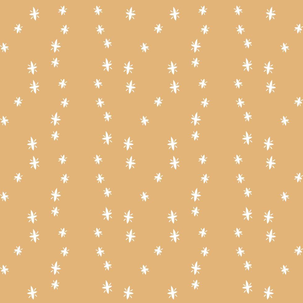 estrellas boho patrón sin costuras ilustración vectorial en colores apagados vector