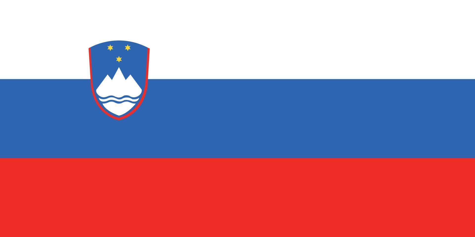 Slovenia hand drawn flag, EUR hand drawn vector