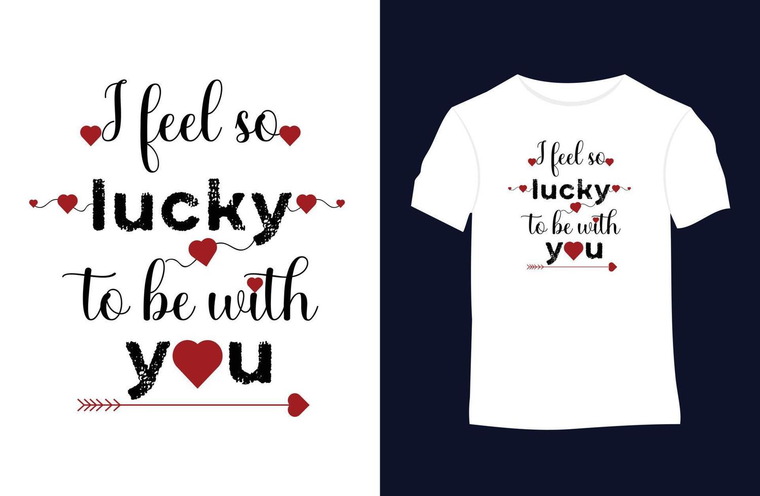 Valentine vector t-shirt design with silhouettes, typography, print, vector illustration