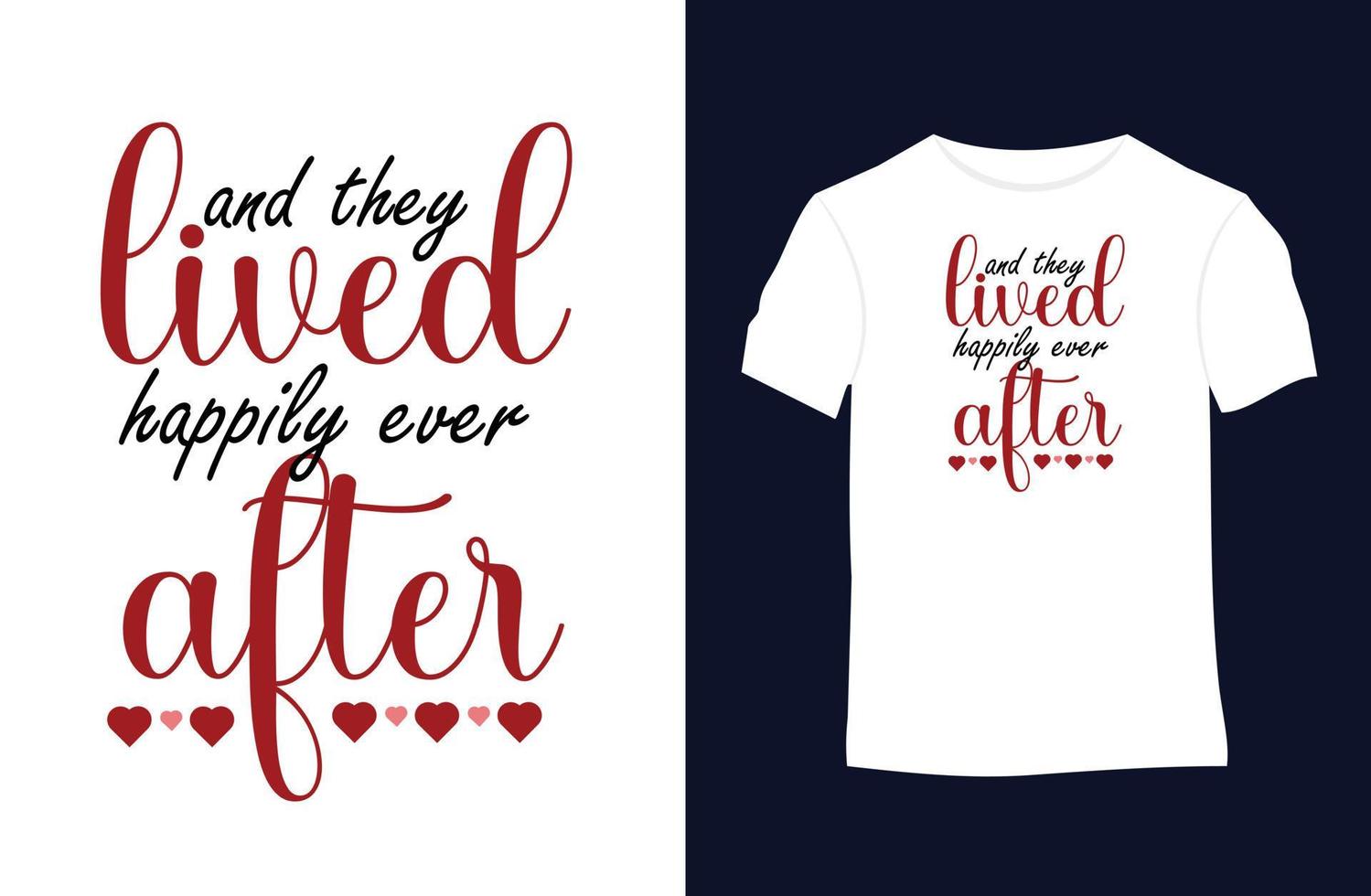 Valentine vector t-shirt design with silhouettes, typography, print, vector illustration