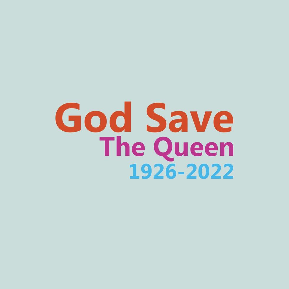 God Save The Queen design, t-shirt,banner,poster, vector template