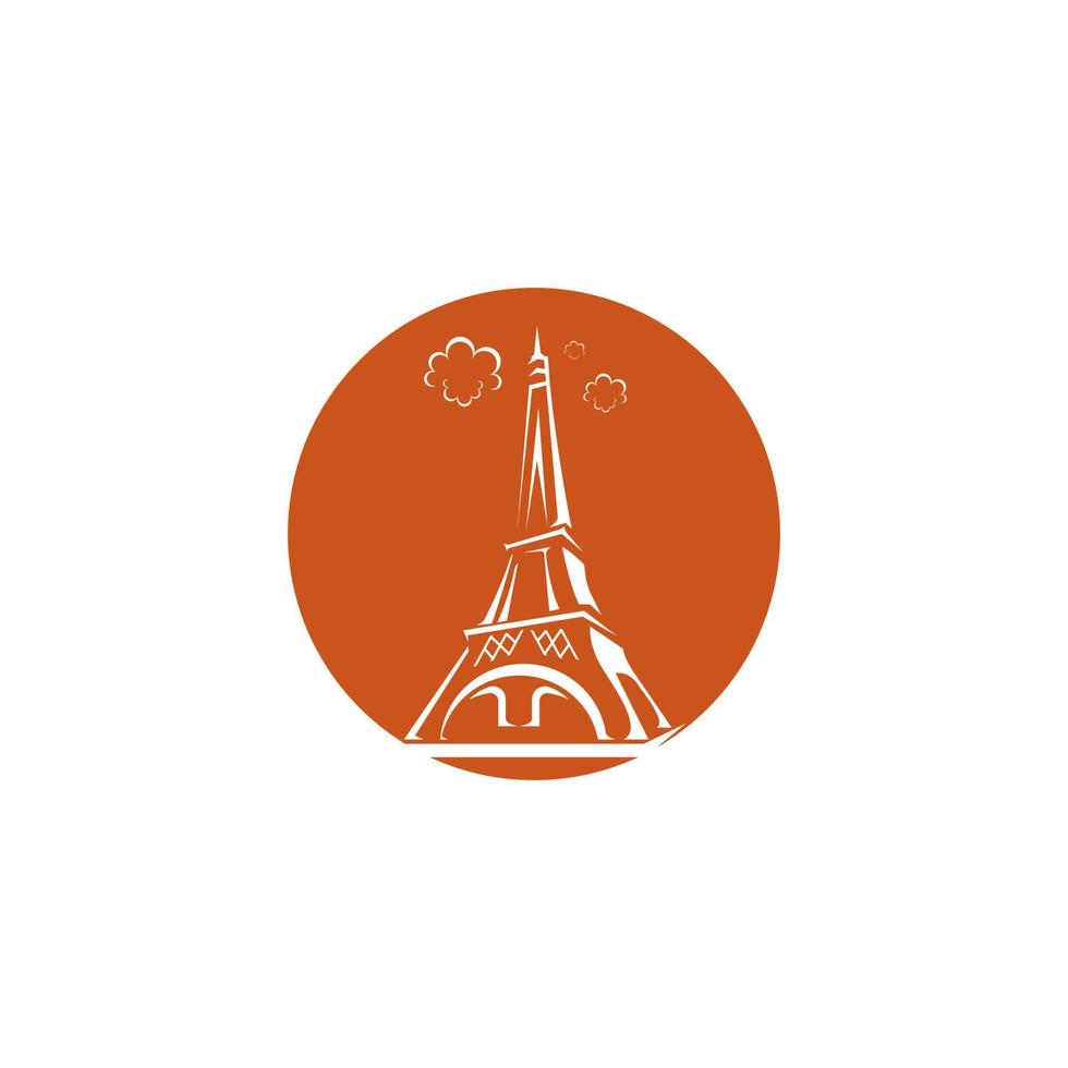 Eiffel tower vector icon