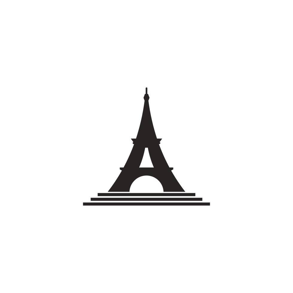 icono de vector de torre eiffel