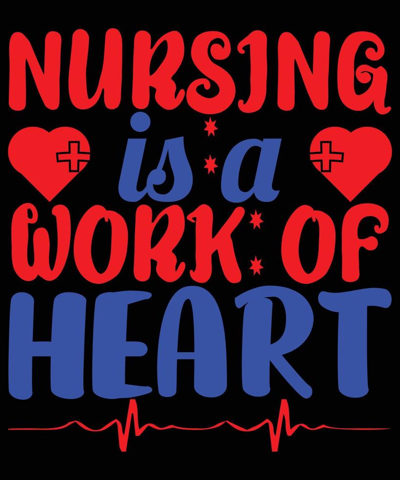 The Best Nurse Quotes T-Shirt Design vector