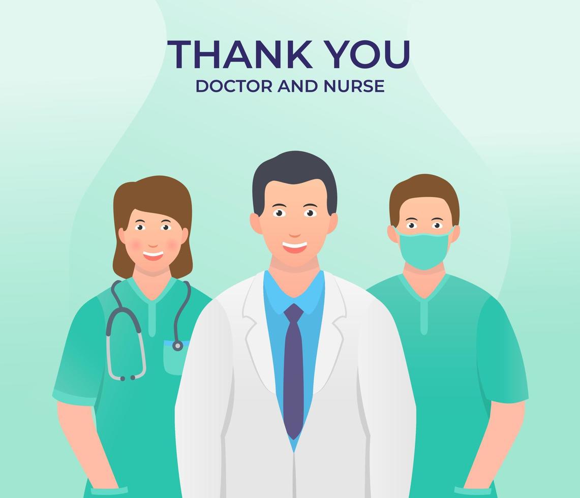 thank you for doctor and nurse for fight corona virus covid-19 with ...