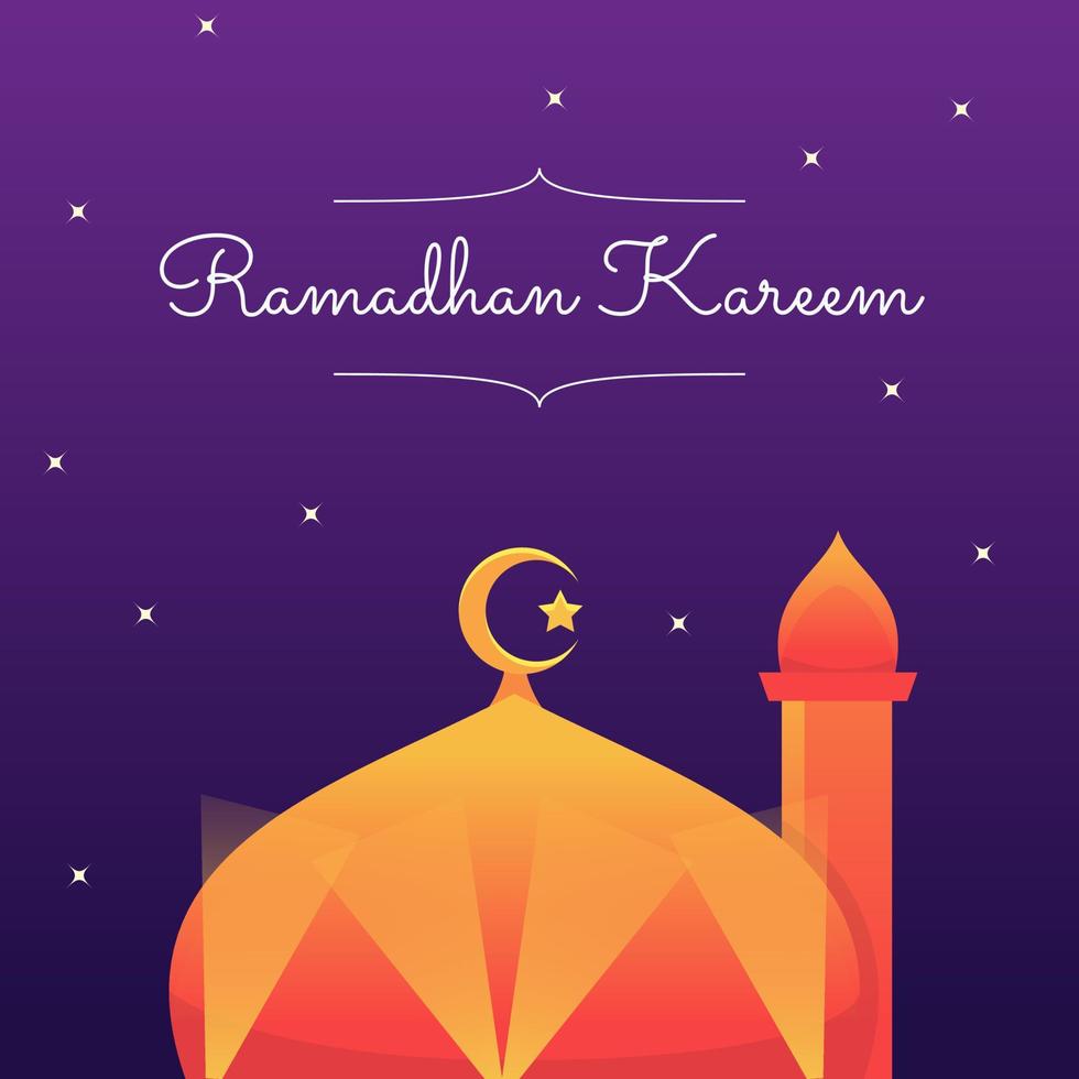 ramadan kareem banner perfect for islamic faith muslim mosque vector