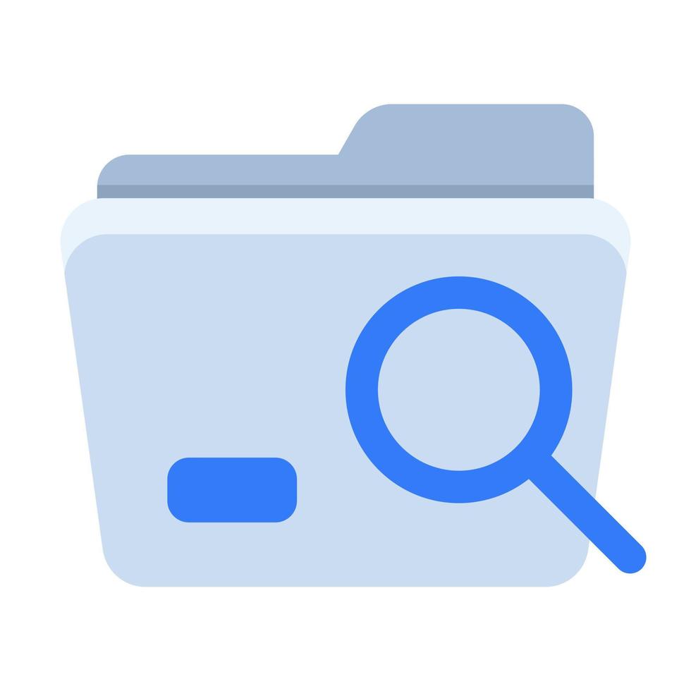 find folder empty state single isolated icon with flat style vector