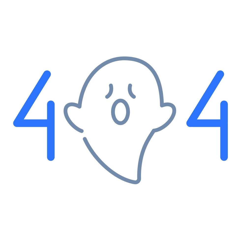 404 file not found empty state single isolated icon with outline style vector