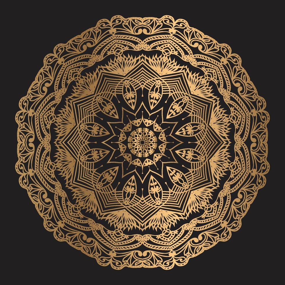 plantilla de diseño de mandala ornamental de lujo vector