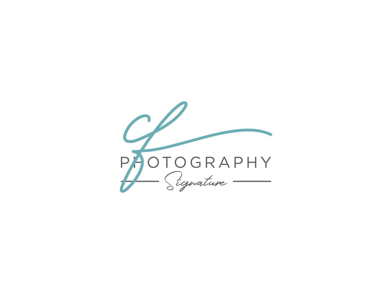 Letter CF Signature Logo Template Vector