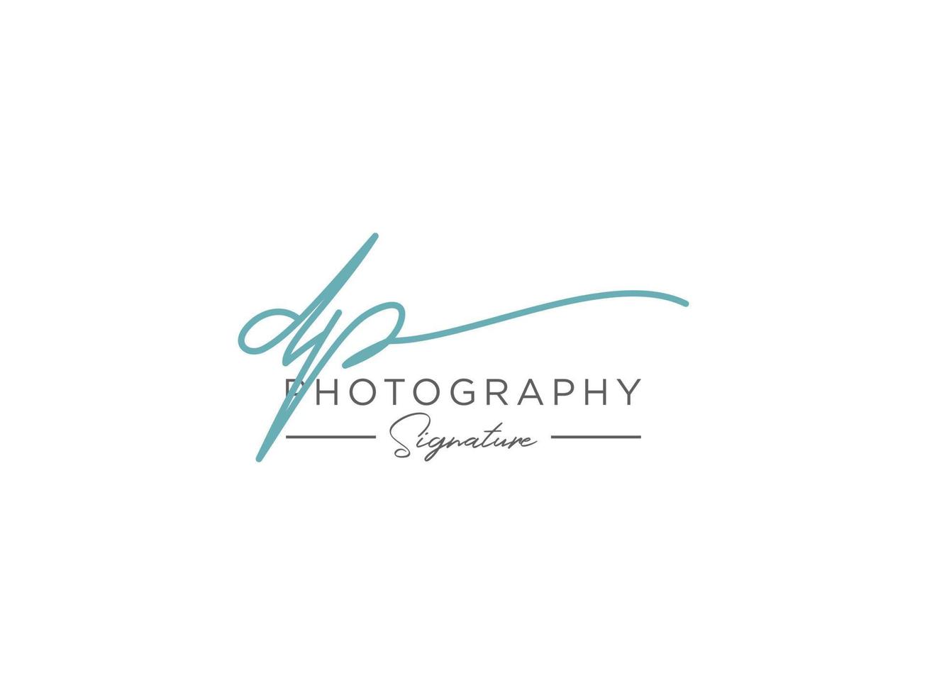 Letter DP Signature Logo Template Vector