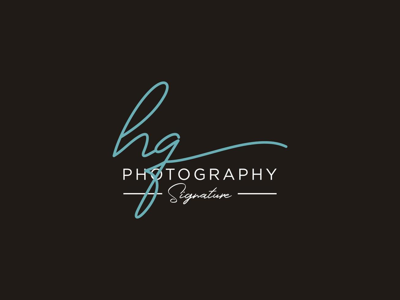 Letter HQ Signature Logo Template Vector