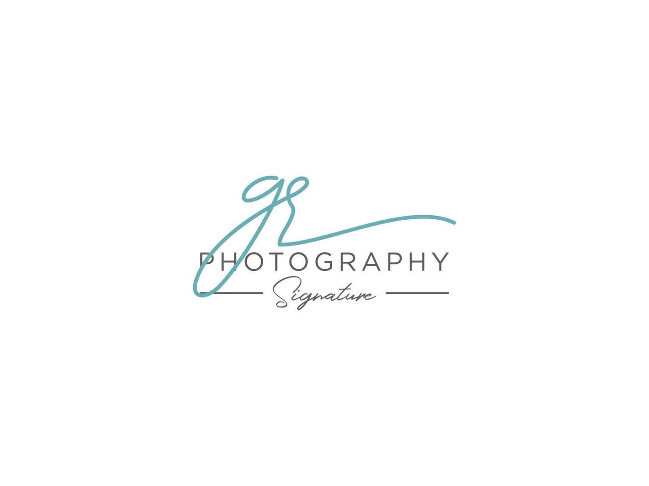 Letter GR Signature Logo Template Vector