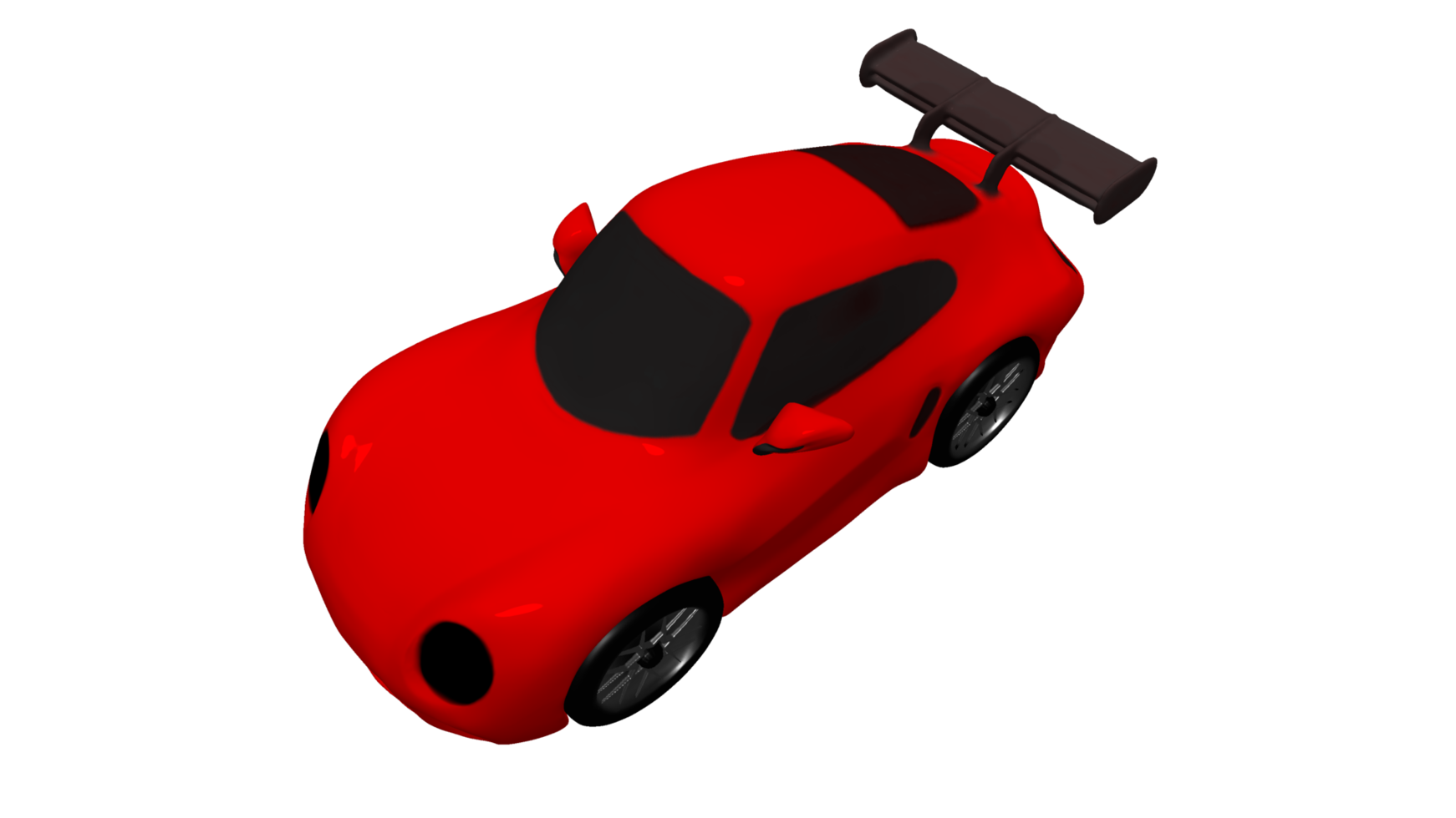 auto cartoon porsche 3d rendern png