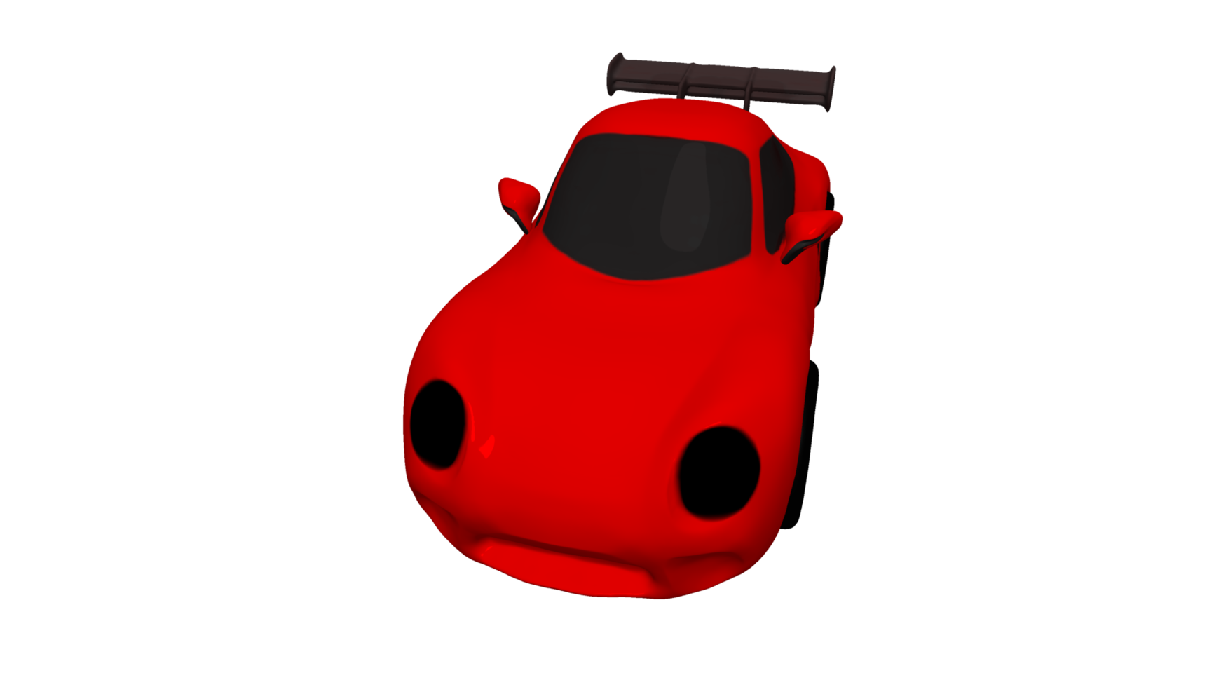 auto cartoon porsche 3d rendern png