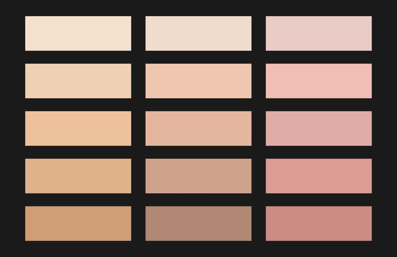 Modern color pallete. Popular Colors. Color Chart. Vector Eps 10. Gradient futuristic colors samples.