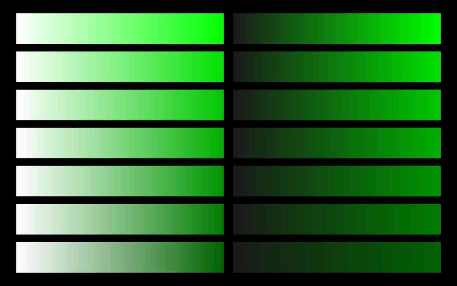 Modern color pallete. Popular Colors. Color Chart. Vector Eps 10. Gradient futuristic colors samples.