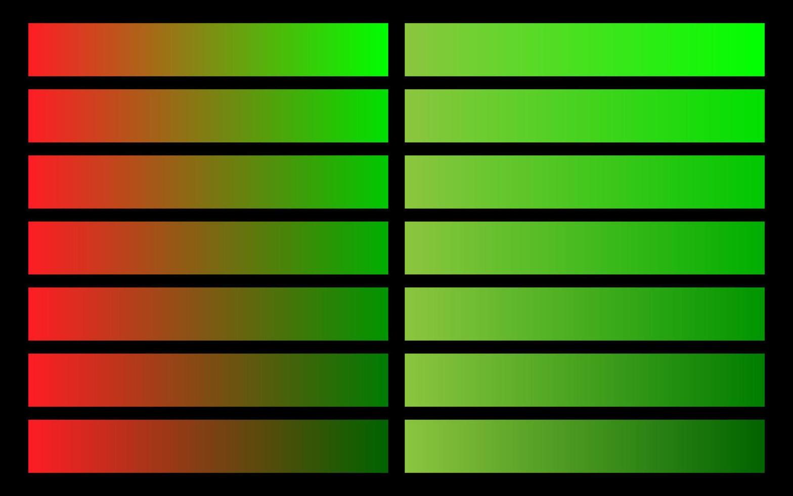Modern color pallete. Popular Colors. Color Chart. Vector Eps 10. Gradient futuristic colors samples.