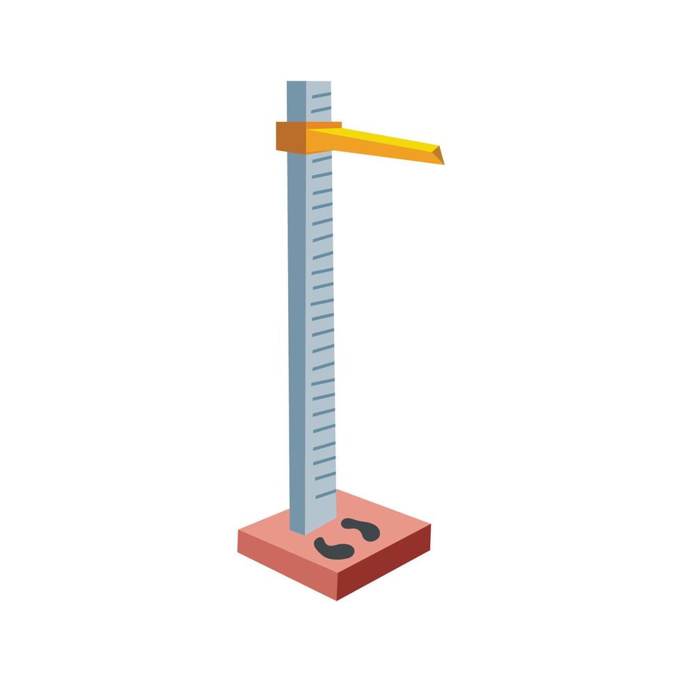 height gauge, accompanied by design illustrations vector