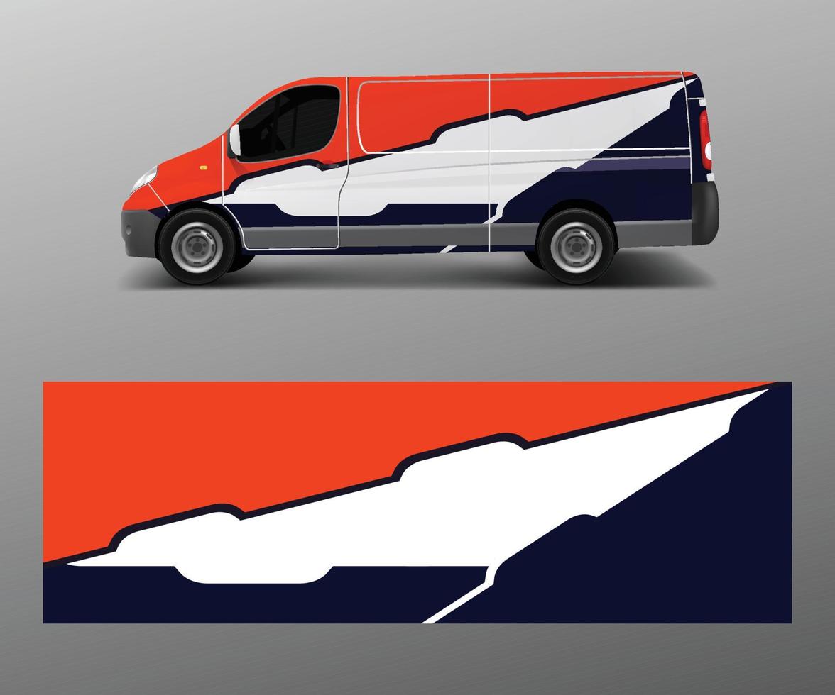 Vector de diseños de rayas abstractas gráficas de coche. concepto de diseño de líneas abstractas para envoltura de vinilo de gráficos de camionetas y vehículos
