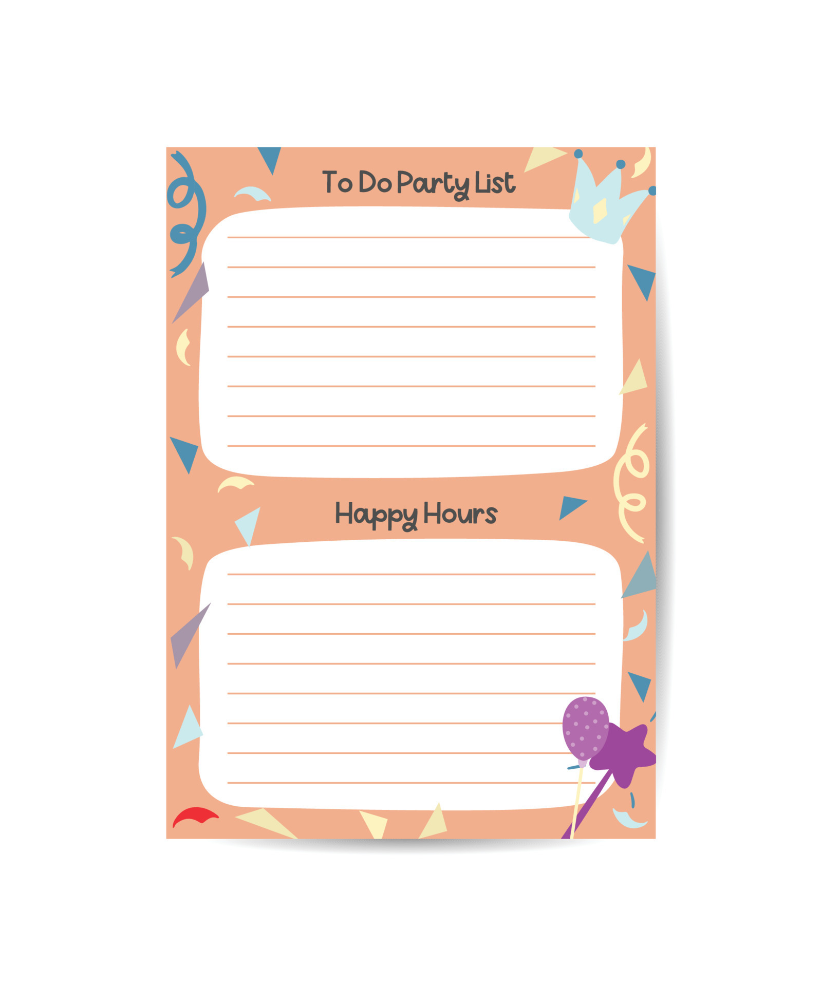 To do planner template Daily check list Printable Check lists template