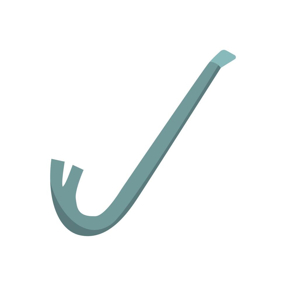 Wrecking Bar  vector illustration and flat design