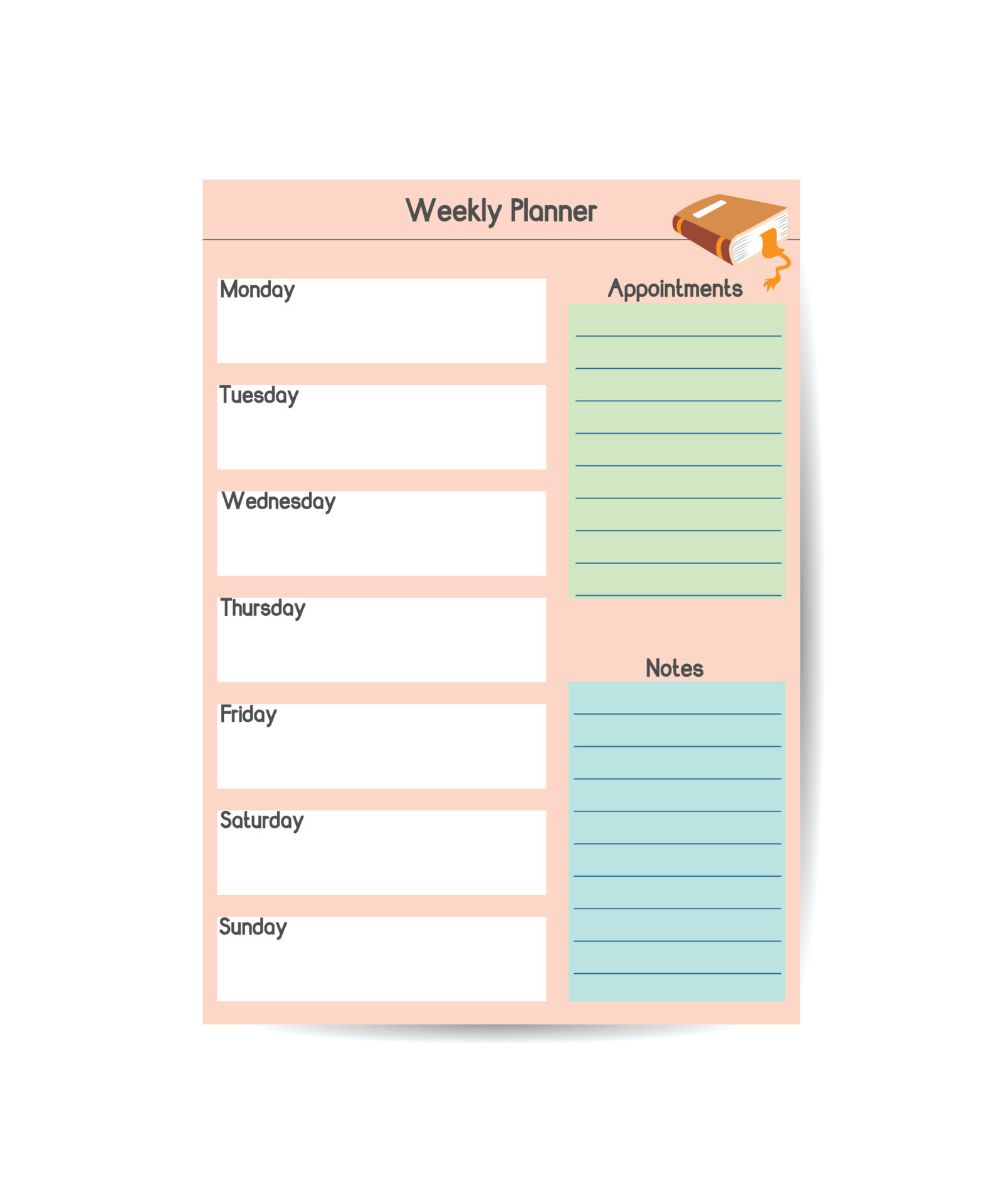 Notas imprimibles tarjetas de diario etiquetas con ilustraci n de