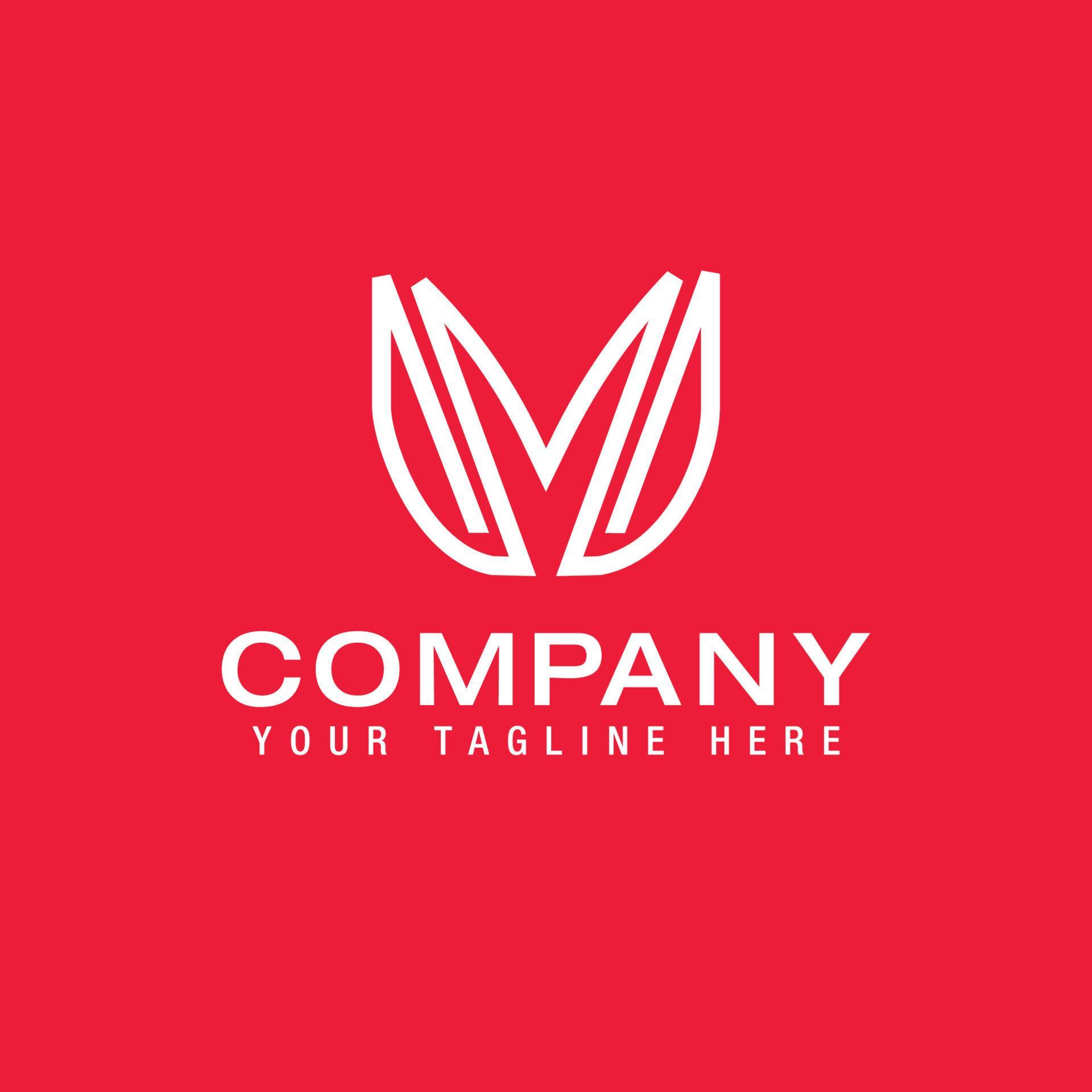 Letter M V Logo Design Minimalist Simple Letter M and V Symbol Monogram